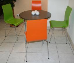 vierfuss_stuehl_gruen_orange_tisch_edelstahl_chrom_gestell_1.jpg
